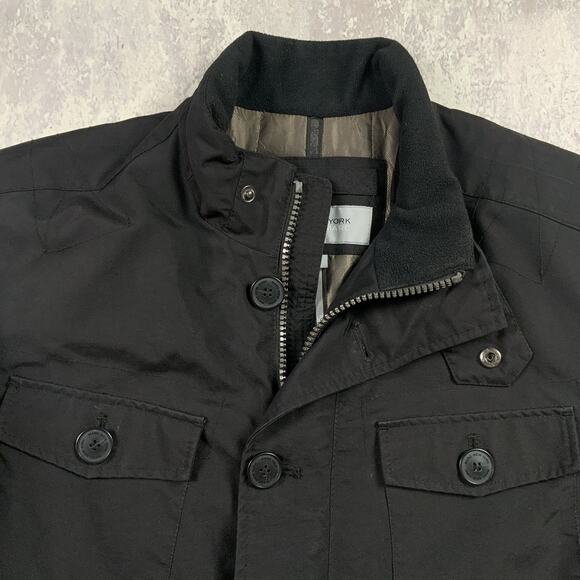 Marc New York Jacket Mens Large Black Multi Pocket Andrew Marc Coat Casual - Picture 2 of 8